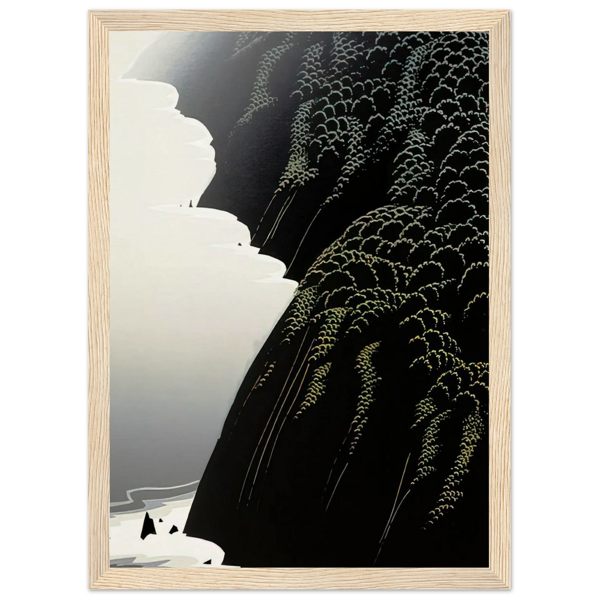 California Coast Framed Poster | Eyvind Earle Framed Prints Wall Art | Eyvind Earle Prints