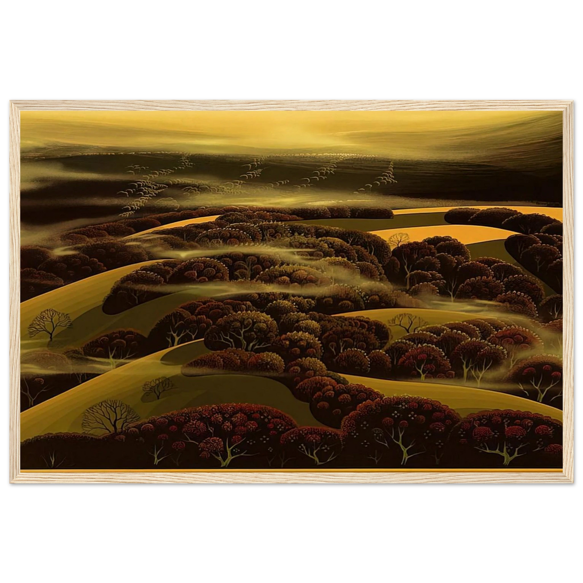 When the Fog Rolls In Framed Poster | Eyvind Earle Framed Prints Wall Art | Eyvind Earle Prints