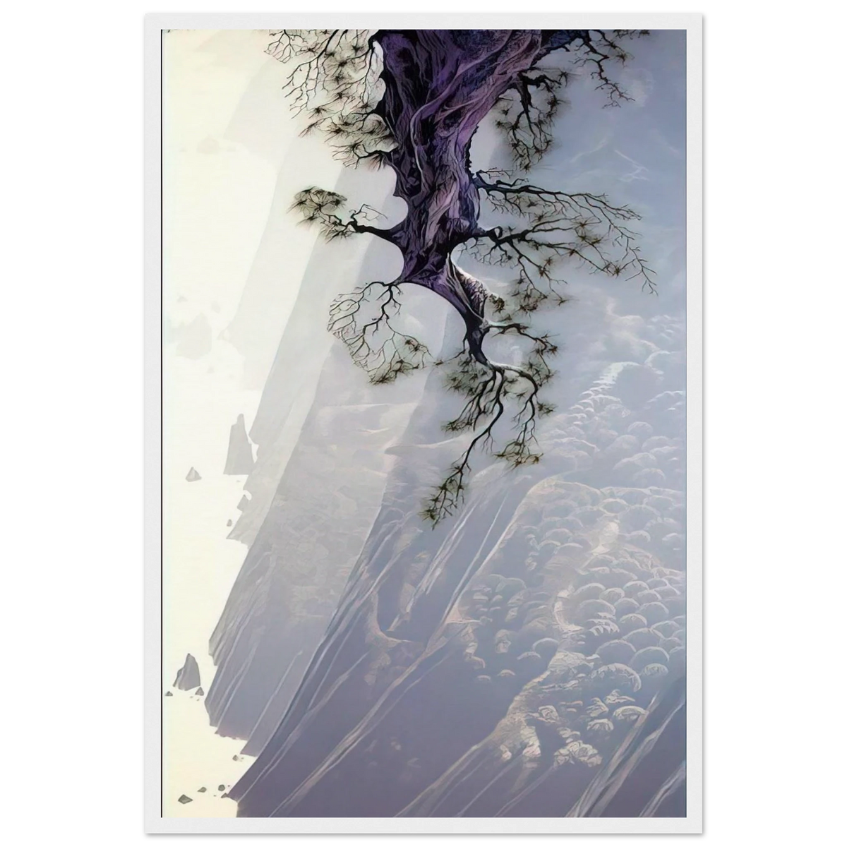 Mountain Rise Framed Poster | Eyvind Earle Framed Prints Wall Art | Eyvind Earle Prints