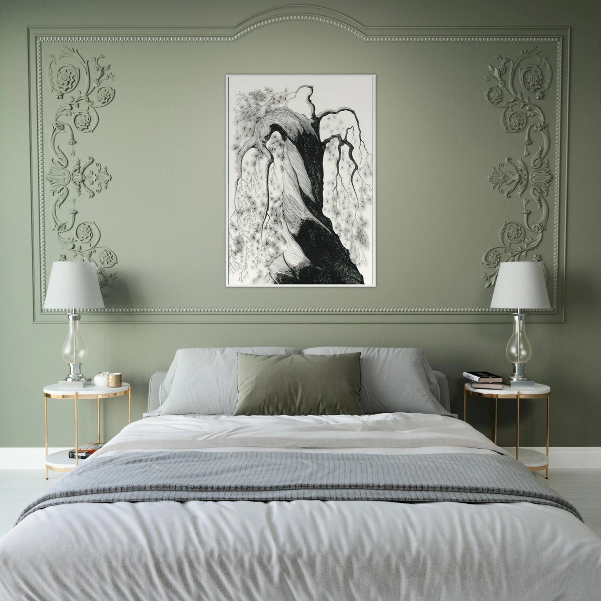 Pine Tree Framed Poster | Eyvind Earle Framed Prints Wall Art | Eyvind Earle Prints