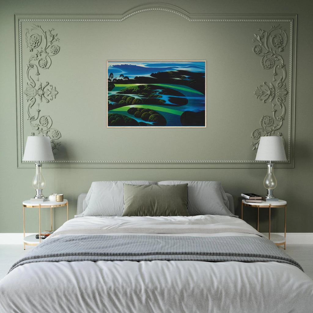 Summers Twilight Framed Poster | Eyvind Earle Framed Prints Wall Art | Eyvind Earle Prints