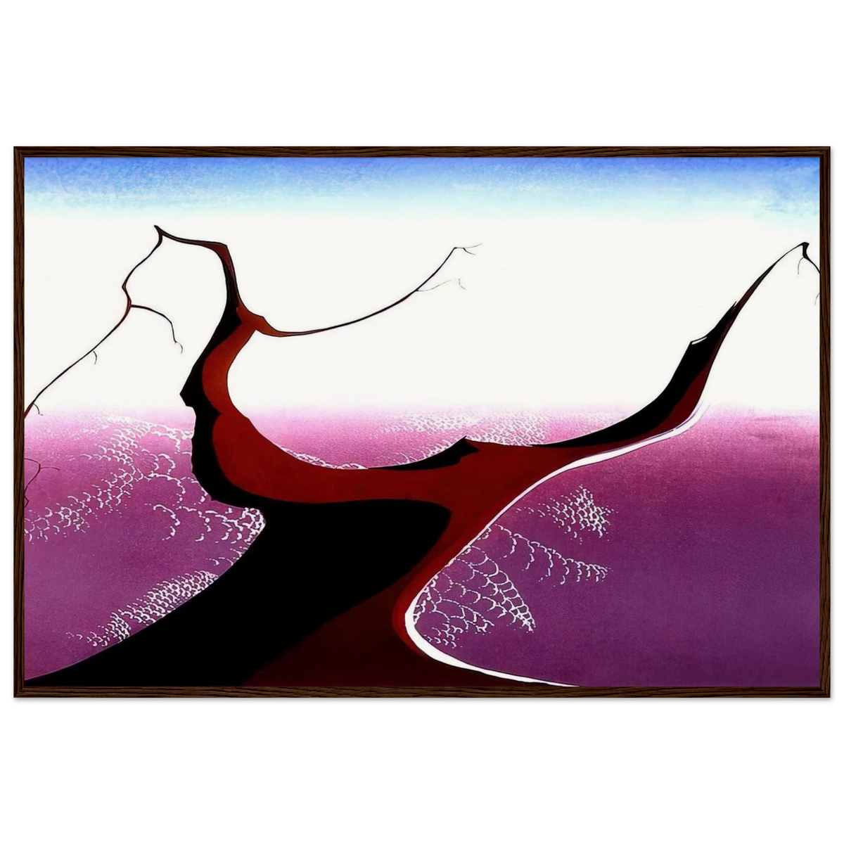 Desert Tree Framed Poster | Eyvind Earle Framed Prints Wall Art | Eyvind Earle Prints