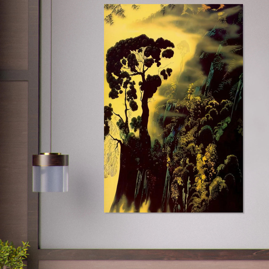 Sunset Silhouette Poster | Eyvind Earle Poster | Eyvind Earle Prints