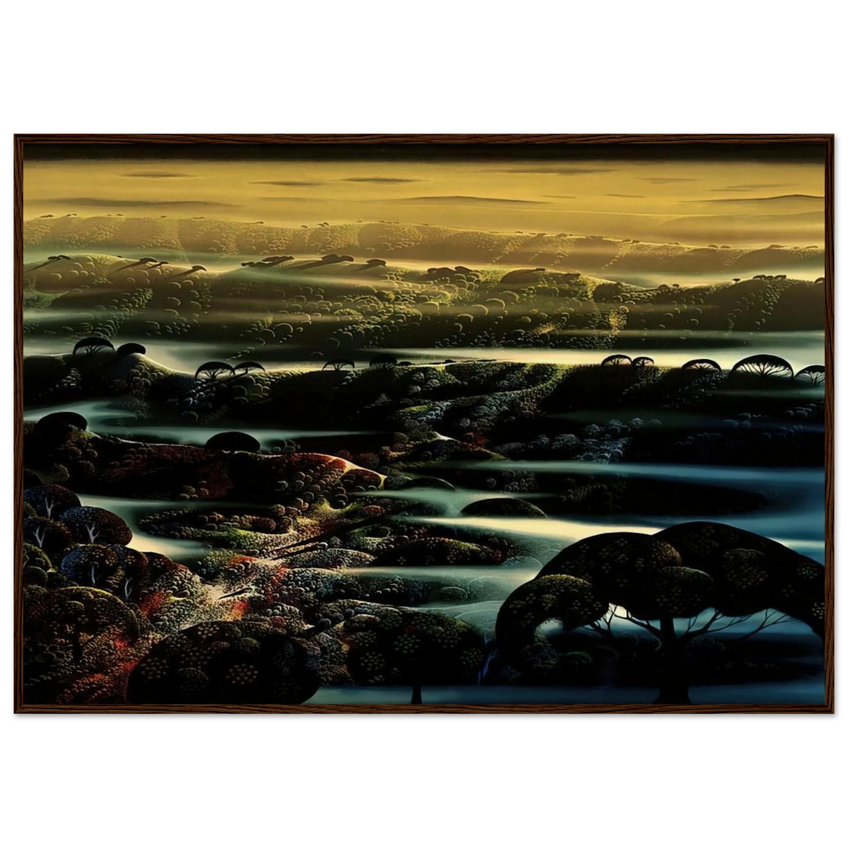The Valley's Wild Framed Poster | Eyvind Earle Framed Prints Wall Art | Eyvind Earle Prints
