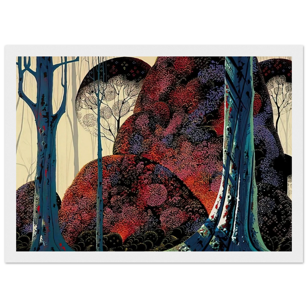 Jewel Forest Framed Poster | Eyvind Earle Framed Prints Wall Art | Eyvind Earle Prints