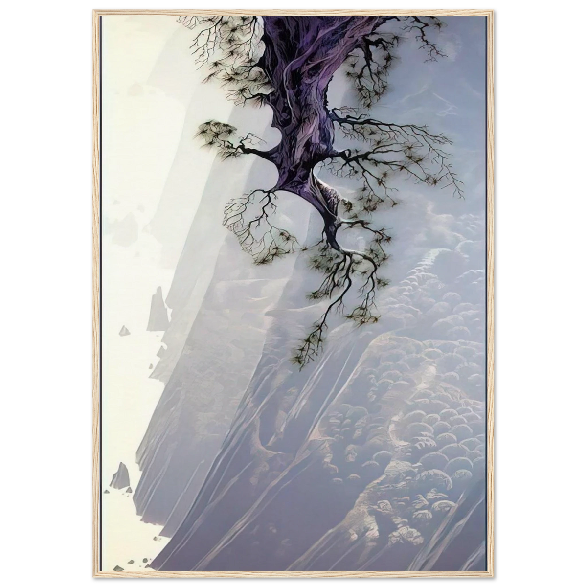 Mountain Rise Framed Poster | Eyvind Earle Framed Prints Wall Art | Eyvind Earle Prints