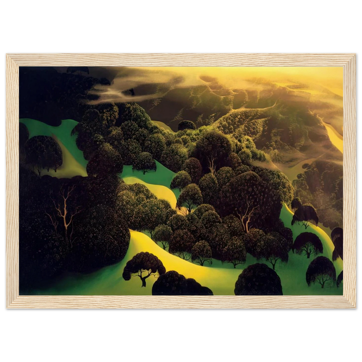 Deep Wilderness Framed Poster | Eyvind Earle Framed Prints Wall Art | Eyvind Earle Prints