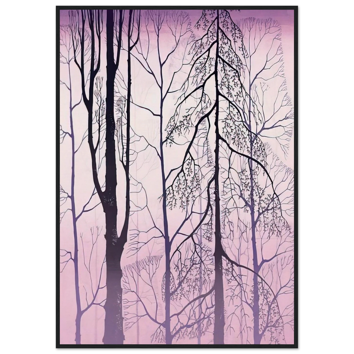 Winter woods Framed Poster | Eyvind Earle Framed Prints Wall Art | Eyvind Earle Prints