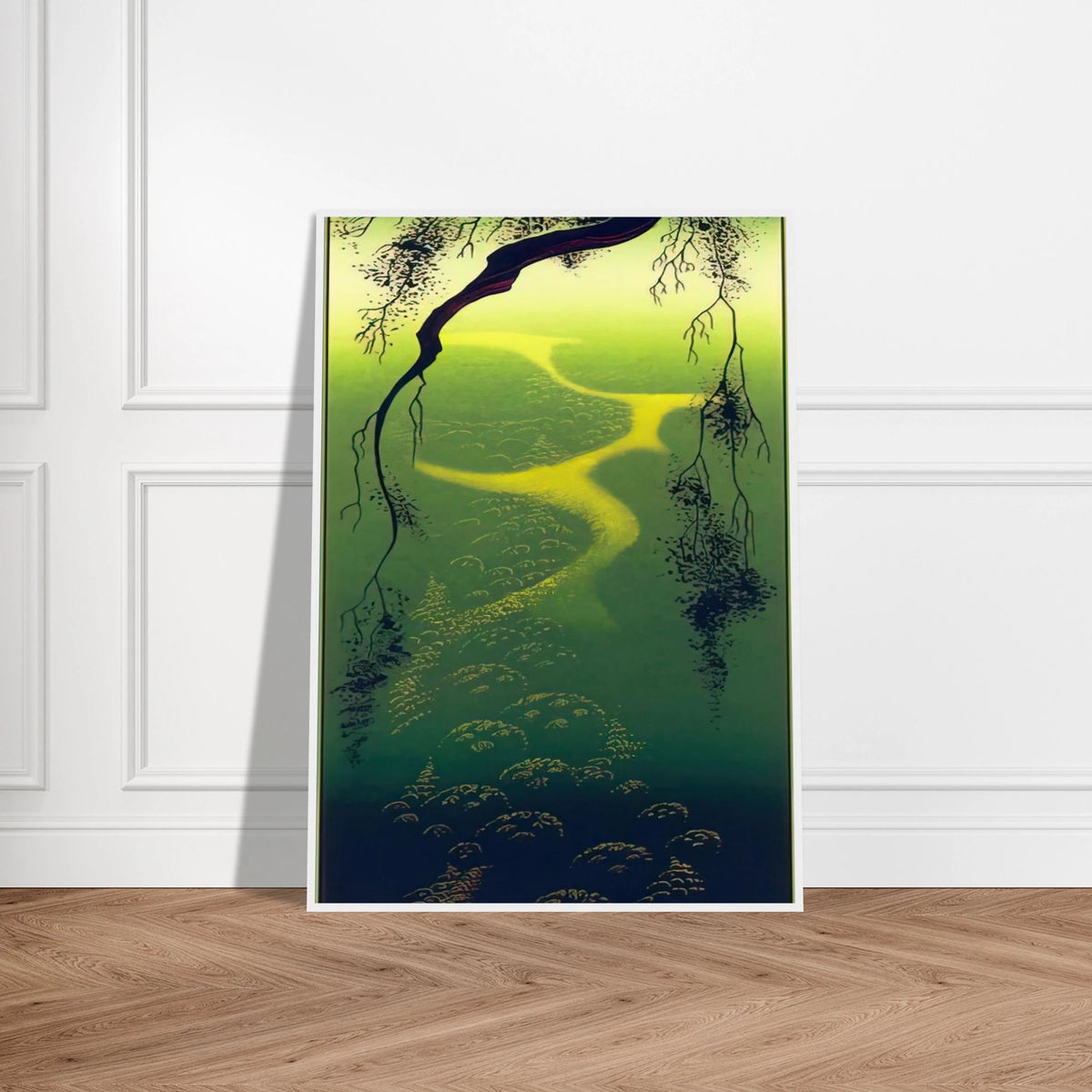 Green Mist Framed Poster | Eyvind Earle Framed Prints Wall Art | Eyvind Earle Prints