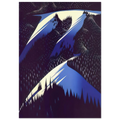 Black Evergreen Forest Poster | Eyvind Earle Poster | Eyvind Earle Prints