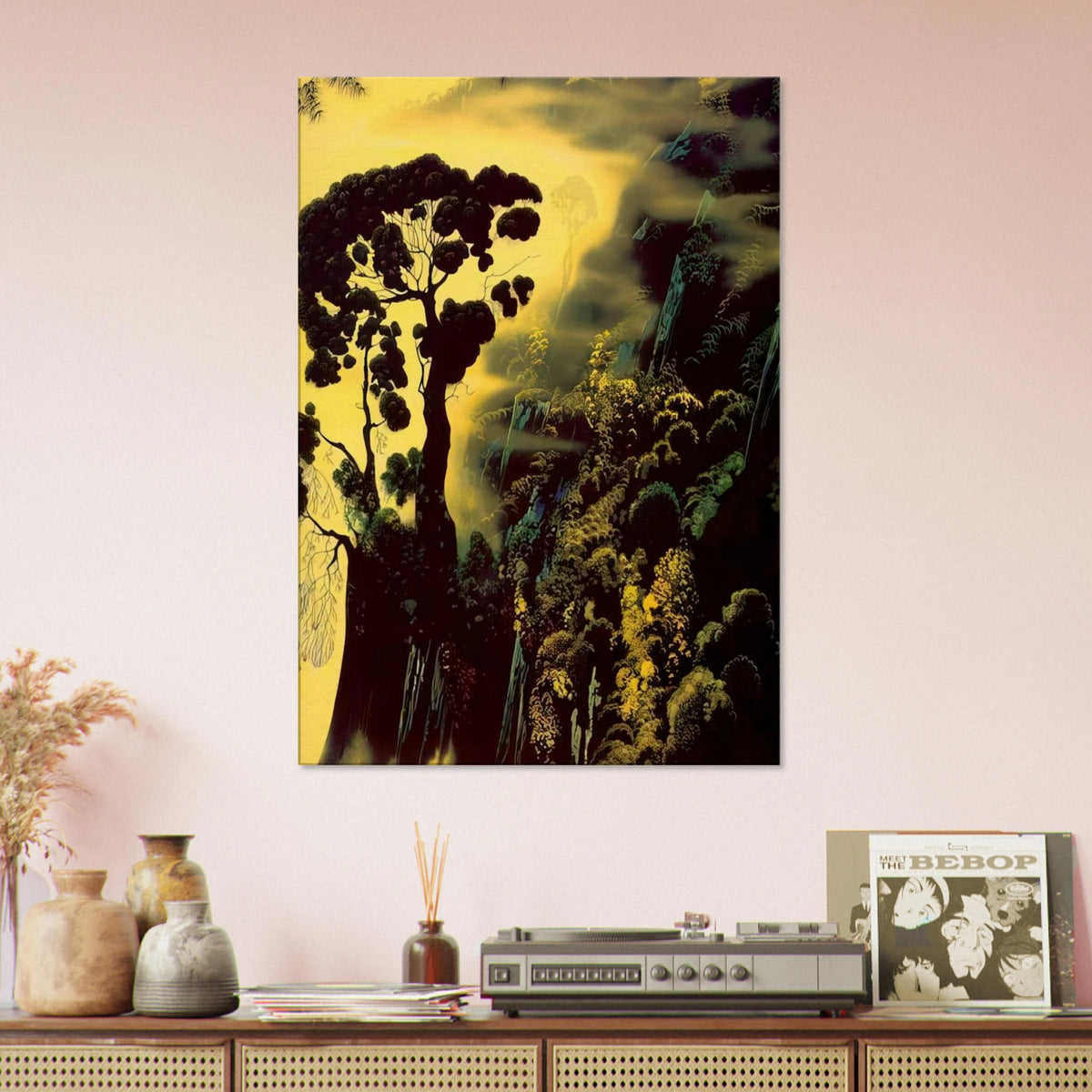 Sunset Silhouette Canvas | Eyvind Earle Canvas | Eyvind Earle Prints