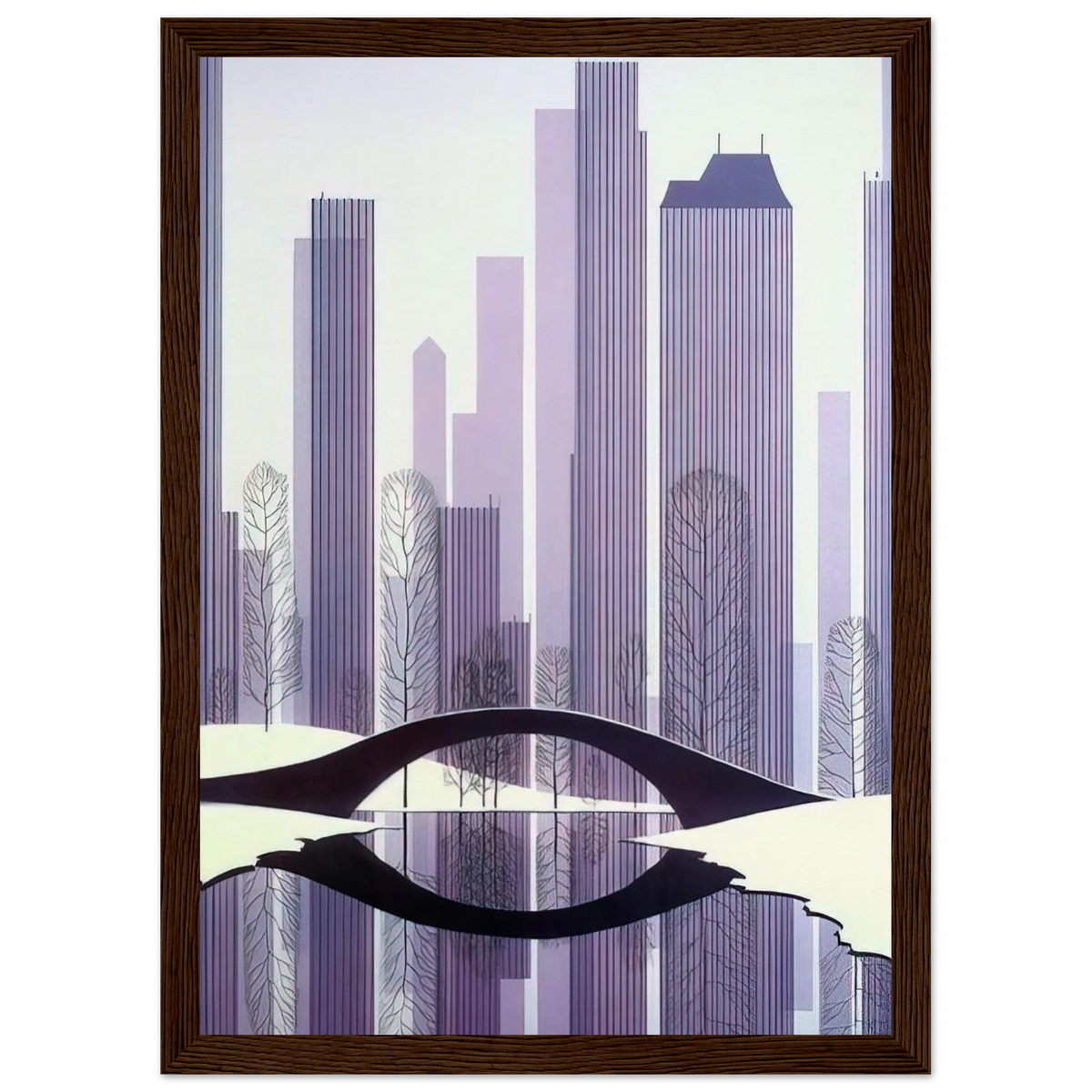 Central Park Framed Poster | Eyvind Earle Framed Prints Wall Art | Eyvind Earle Prints