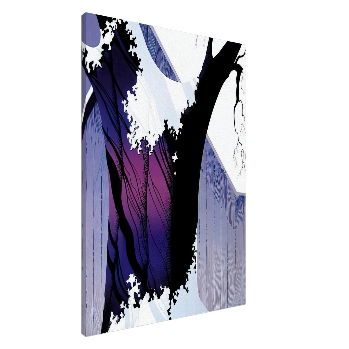 Violet Tree and Barn Canvas | Eyvind Earle Canvas | Eyvind Earle Prints