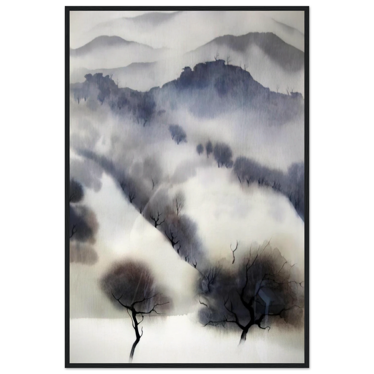 California landscape Framed Poster | Eyvind Earle Framed Prints Wall Art | Eyvind Earle Prints