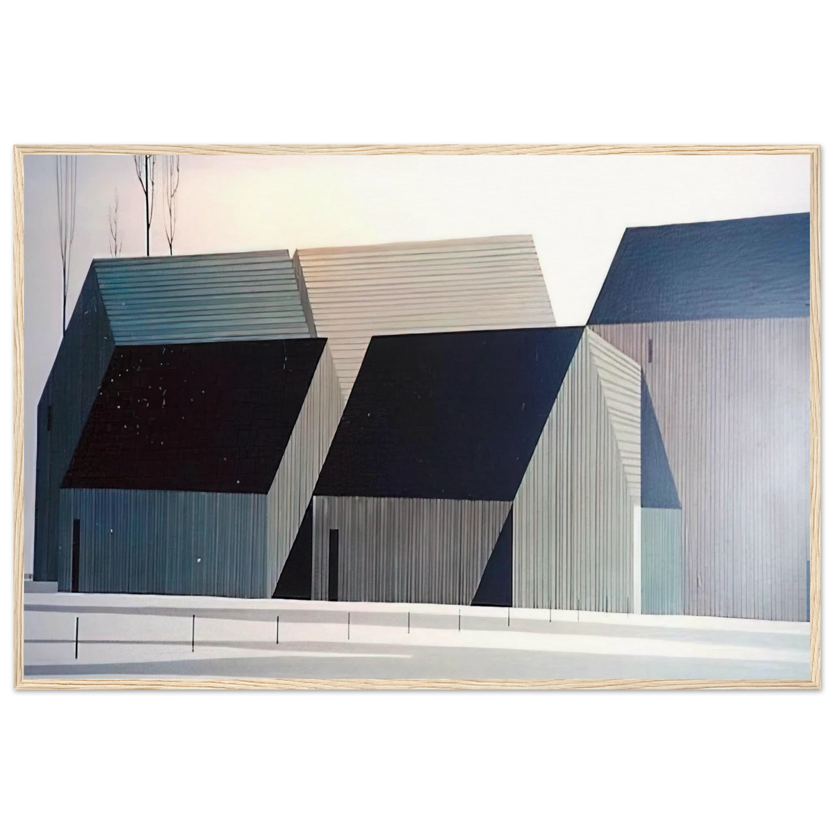 Barns Framed Poster | Eyvind Earle Framed Prints Wall Art | Eyvind Earle Prints