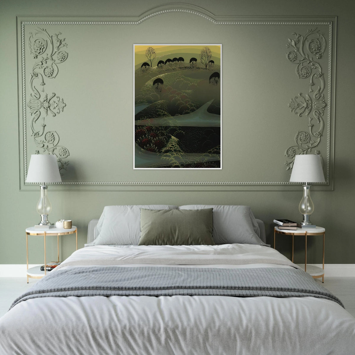 California Miniature Framed Poster | Eyvind Earle Framed Prints Wall Art | Eyvind Earle Prints