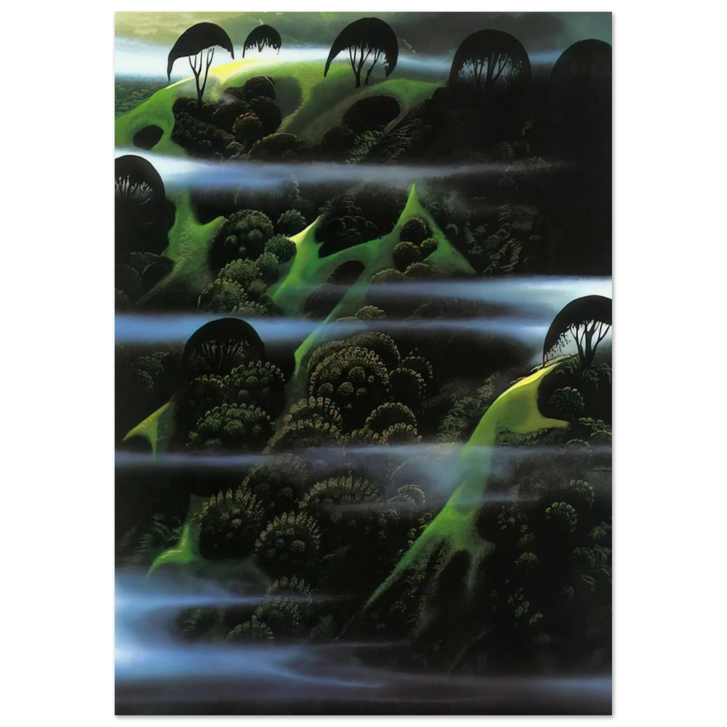 Early Morning Fog Poster | Eyvind Earle Poster | Eyvind Earle Prints
