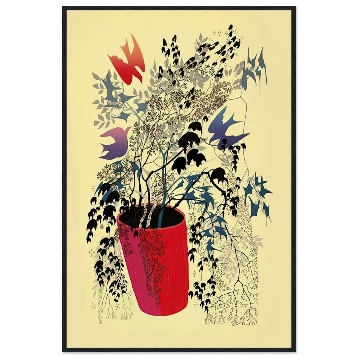 Red Barrell Framed Poster | Eyvind Earle Framed Prints Wall Art | Eyvind Earle Prints