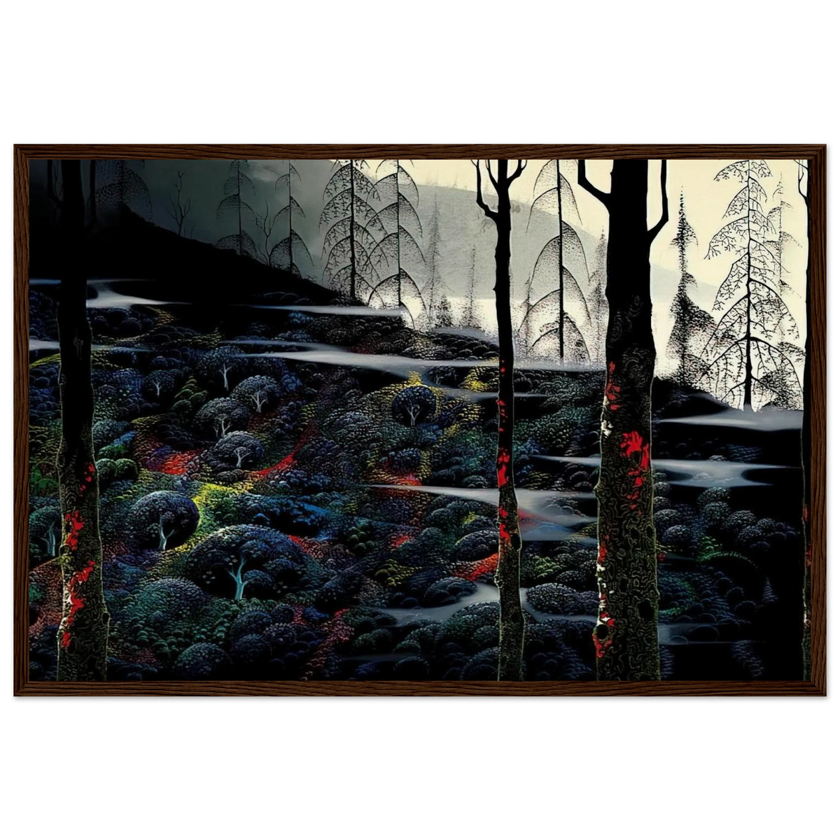 Dawn's First Light Framed Poster | Eyvind Earle Framed Prints Wall Art | Eyvind Earle Prints