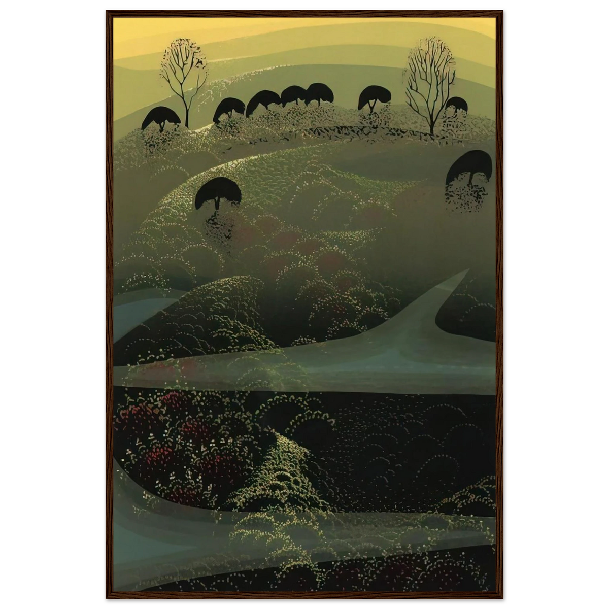 California Miniature Framed Poster | Eyvind Earle Framed Prints Wall Art | Eyvind Earle Prints