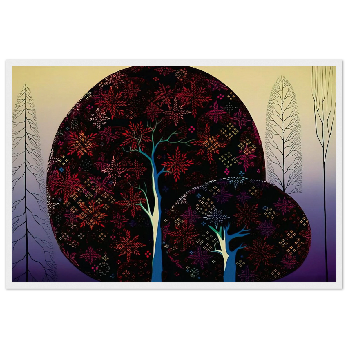 A Tree Poem Framed Poster | Eyvind Earle Framed Prints Wall Art | Eyvind Earle Prints