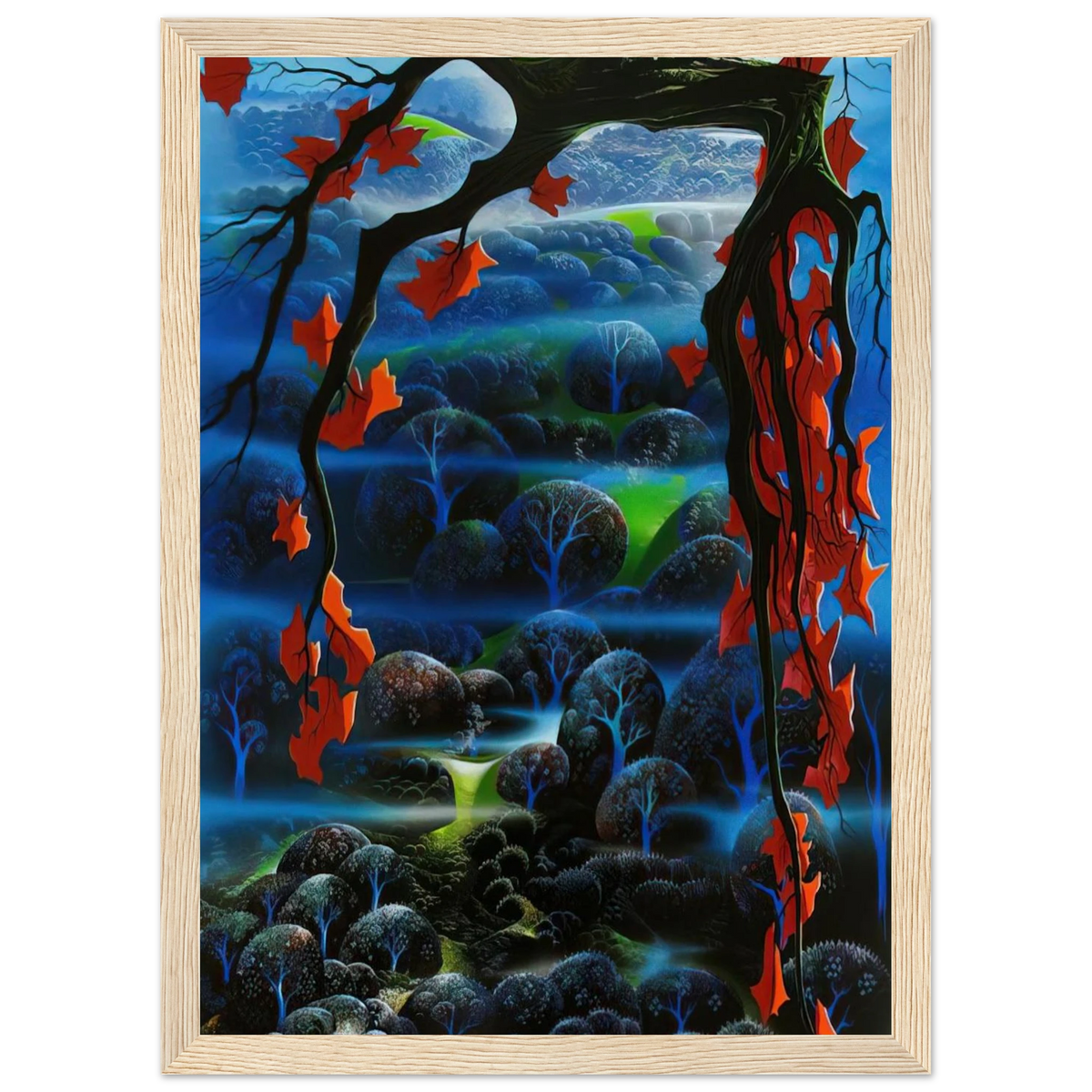 Valley of Dreams Framed Poster | Eyvind Earle Framed Prints Wall Art | Eyvind Earle Prints