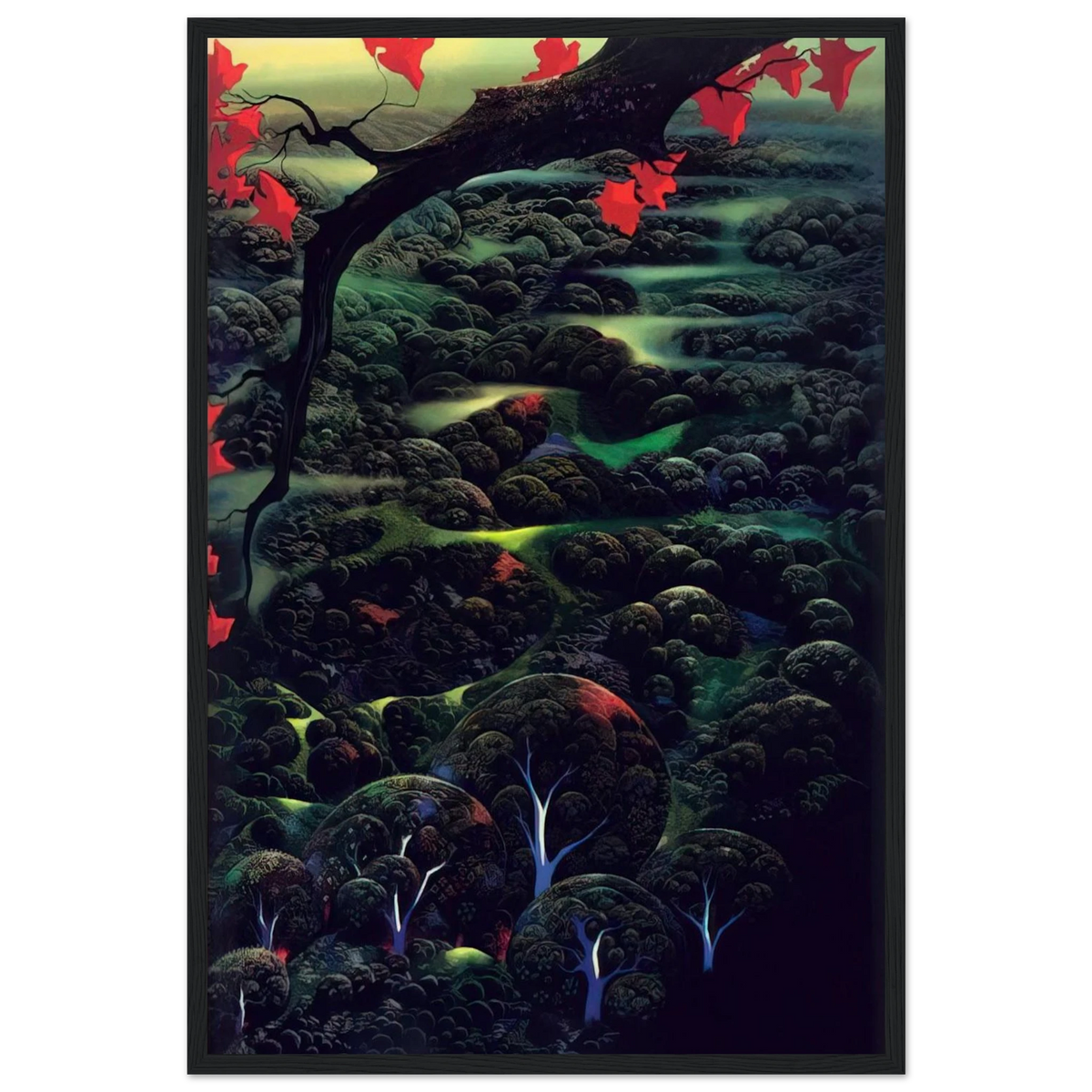California Memories Framed Poster | Eyvind Earle Framed Prints Wall Art | Eyvind Earle Prints