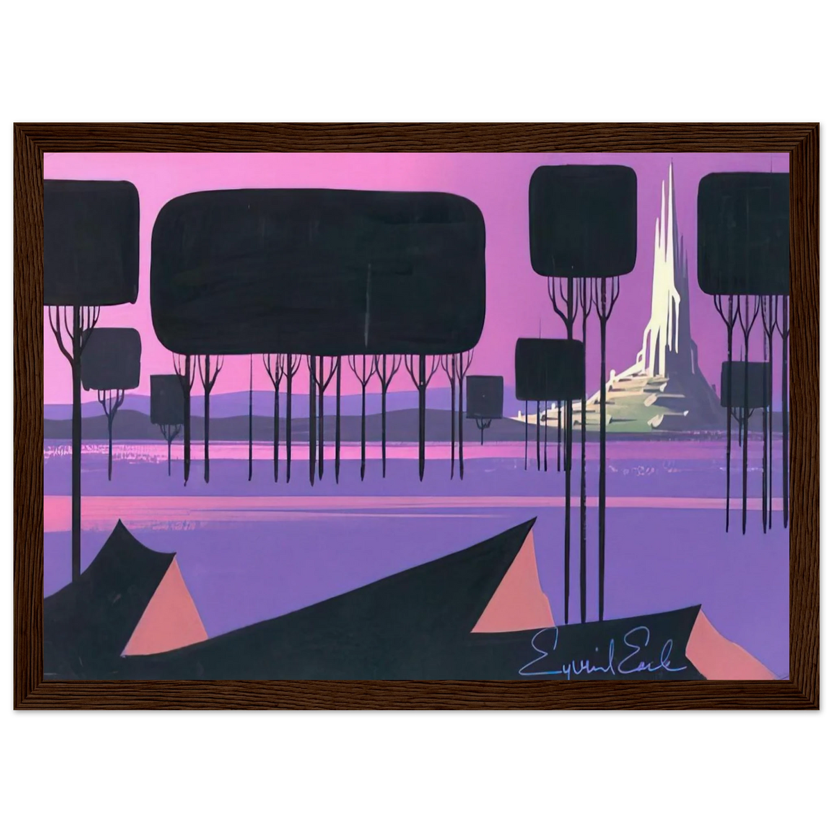 Sleeping Beauty Framed Poster | Eyvind Earle Framed Prints Wall Art | Eyvind Earle Prints