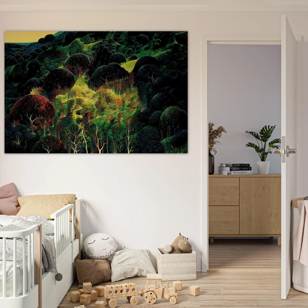 Autumn Fields Poster | Eyvind Earle Poster | Eyvind Earle Prints