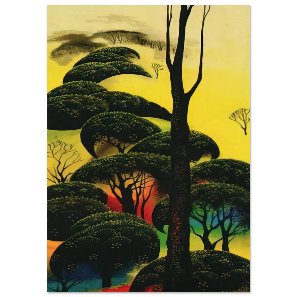 Climbing Oaks Poster | Eyvind Earle Poster | Eyvind Earle Prints