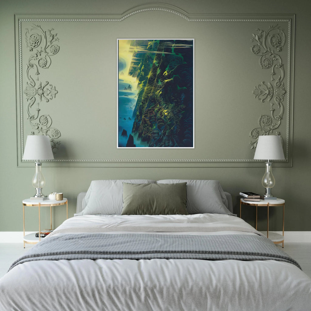 Jeweled Cliffs Framed Poster | Eyvind Earle Framed Prints Wall Art | Eyvind Earle Prints