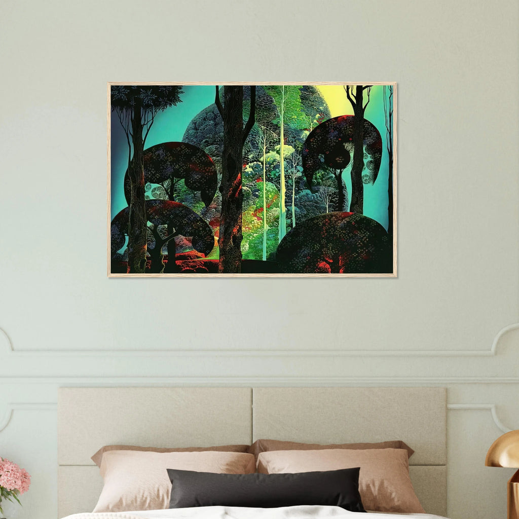Fired by Sun Framed Poster | Eyvind Earle Framed Prints Wall Art | Eyvind Earle Prints