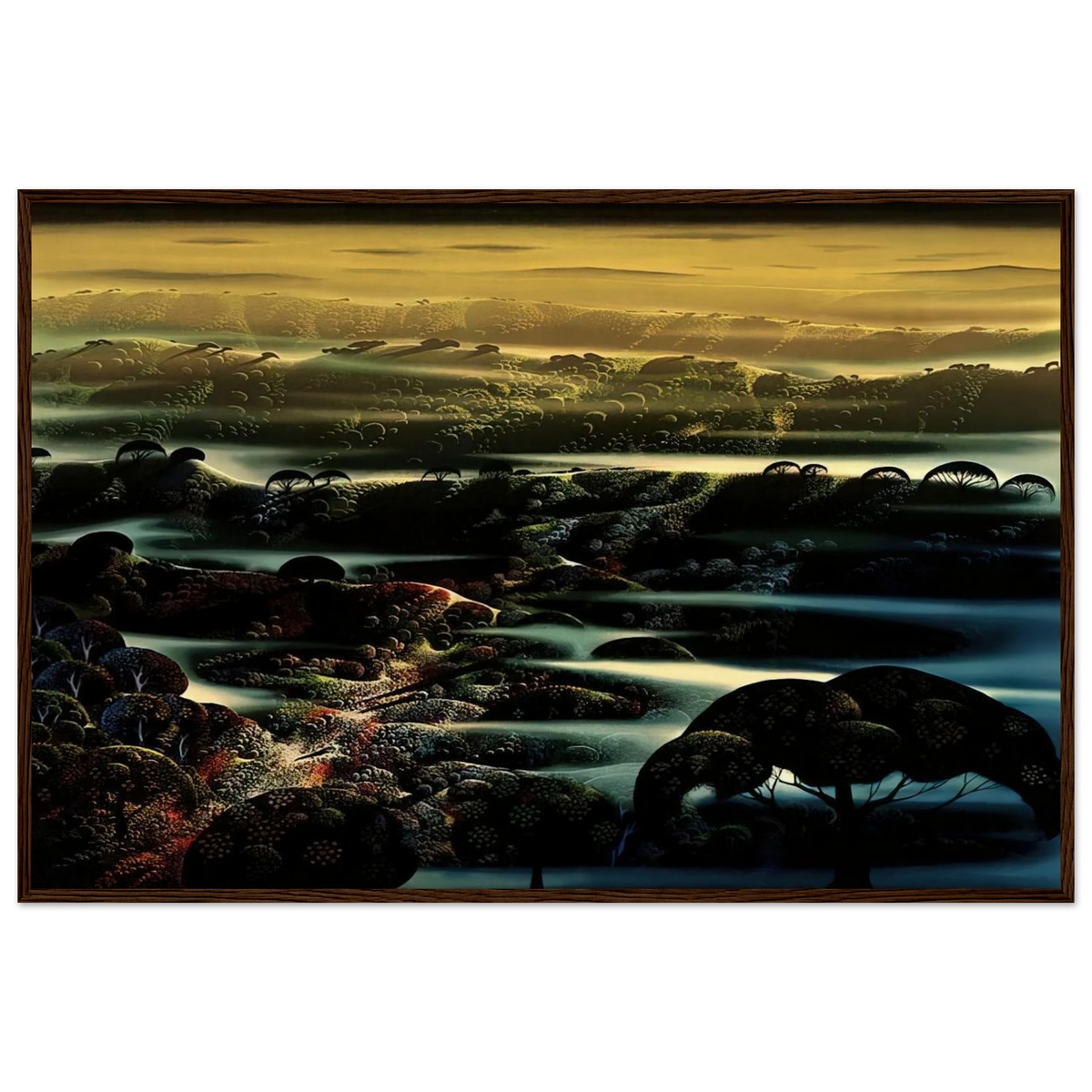 The Valley's Wild Framed Poster | Eyvind Earle Framed Prints Wall Art | Eyvind Earle Prints
