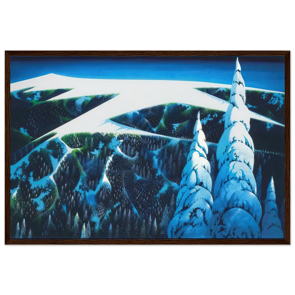 Sangre De Cristo Range Framed Poster | Eyvind Earle Framed Prints Wall Art | Eyvind Earle Prints