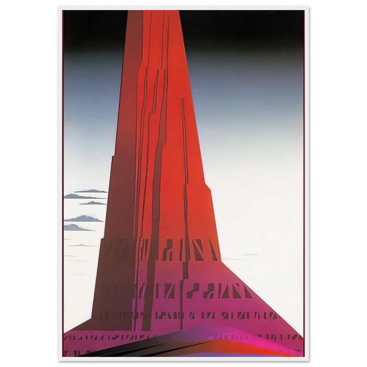 Desert Skyscraper Framed Poster | Eyvind Earle Framed Prints Wall Art | Eyvind Earle Prints
