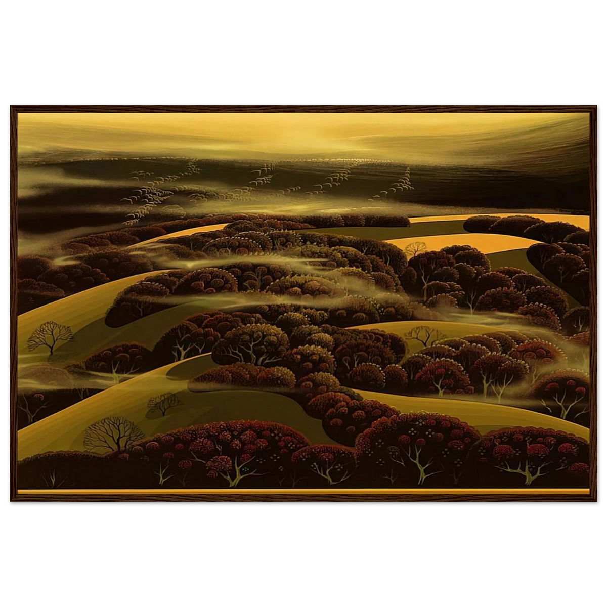 When the Fog Rolls In Framed Poster | Eyvind Earle Framed Prints Wall Art | Eyvind Earle Prints