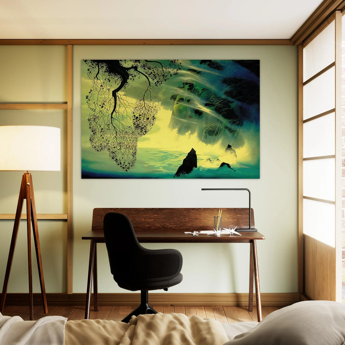 A Swirl of Fog Poster | Eyvind Earle Poster | Eyvind Earle Prints