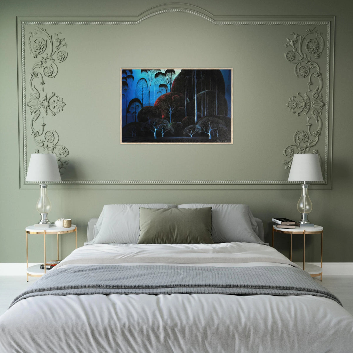 Enchanted Forest Framed Poster | Eyvind Earle Framed Prints Wall Art | Eyvind Earle Prints