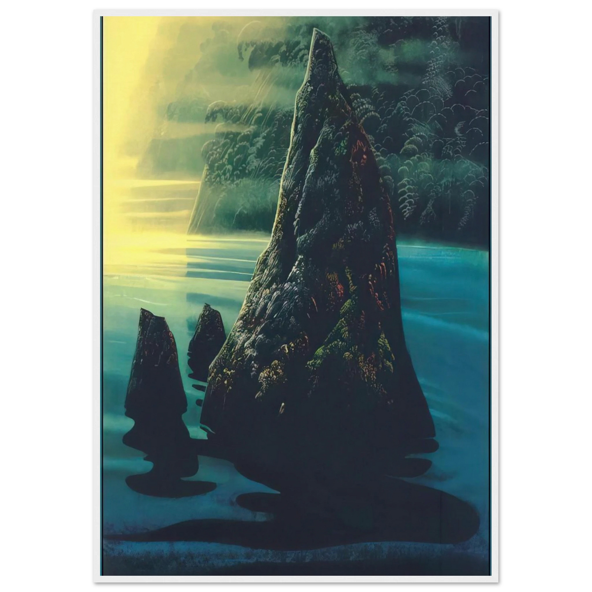 The Rock Framed Poster | Eyvind Earle Framed Prints Wall Art | Eyvind Earle Prints