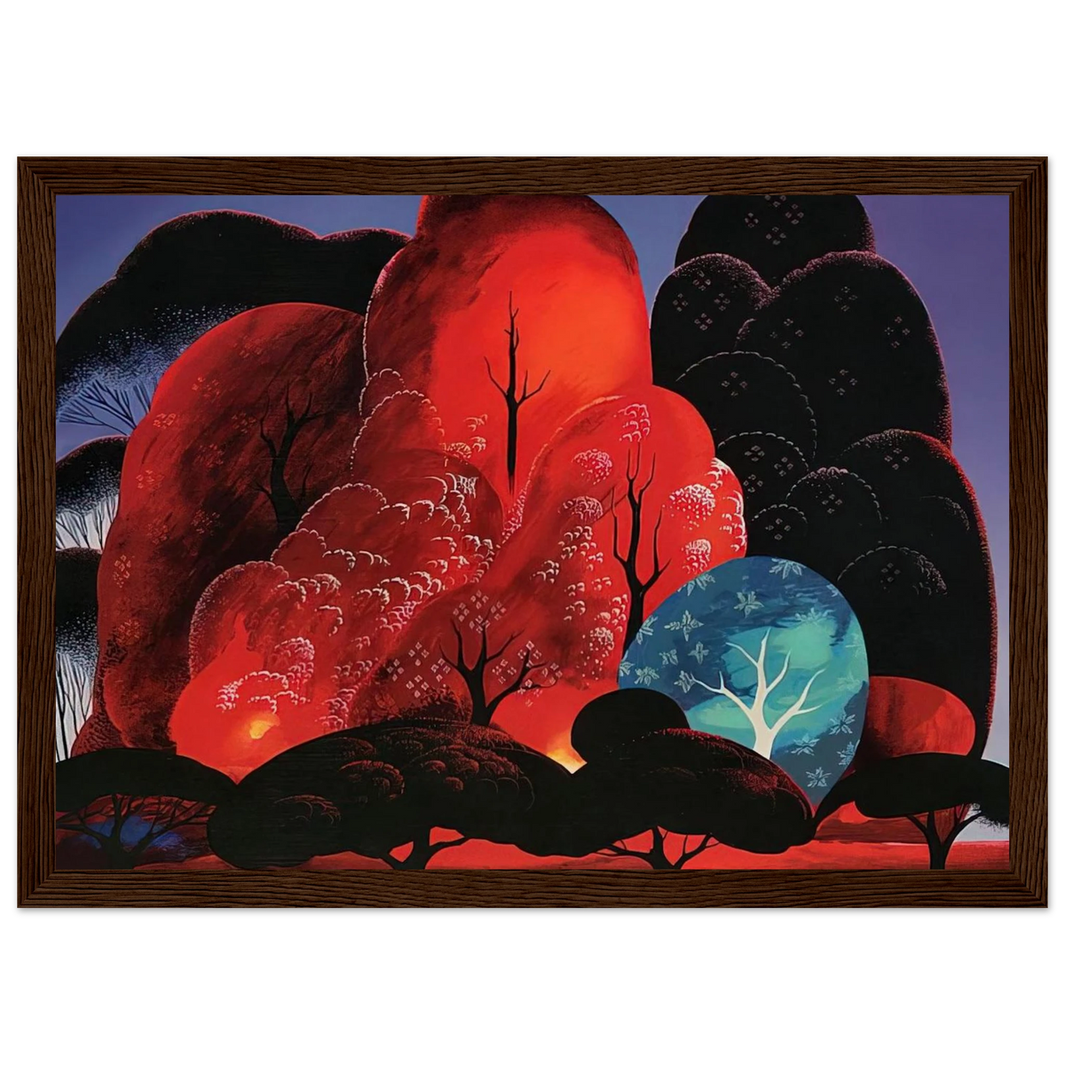 Blazing Glory Framed Poster | Eyvind Earle Framed Prints Wall Art | Eyvind Earle Prints