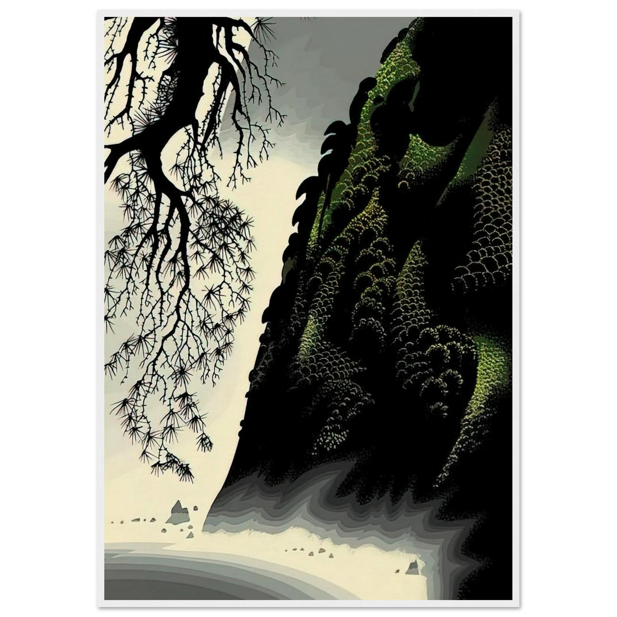Little Big Sur Framed Poster | Eyvind Earle Framed Prints Wall Art | Eyvind Earle Prints