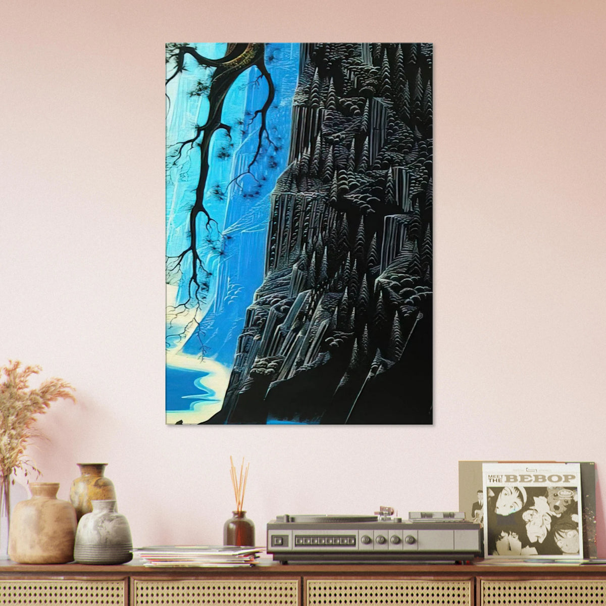Cliffs Ascending Canvas | Eyvind Earle Canvas | Eyvind Earle Prints