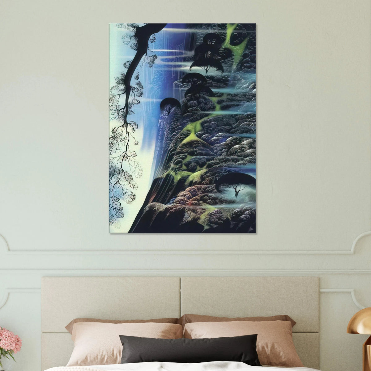 Steep Coast Line Canvas | Eyvind Earle Canvas | Eyvind Earle Prints