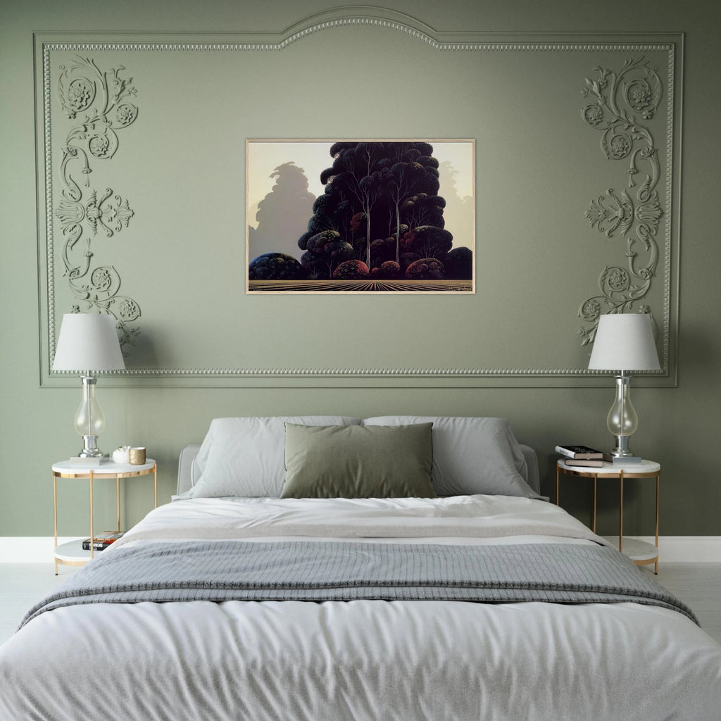 Autumn Framed Poster | Eyvind Earle Framed Prints Wall Art | Eyvind Earle Prints