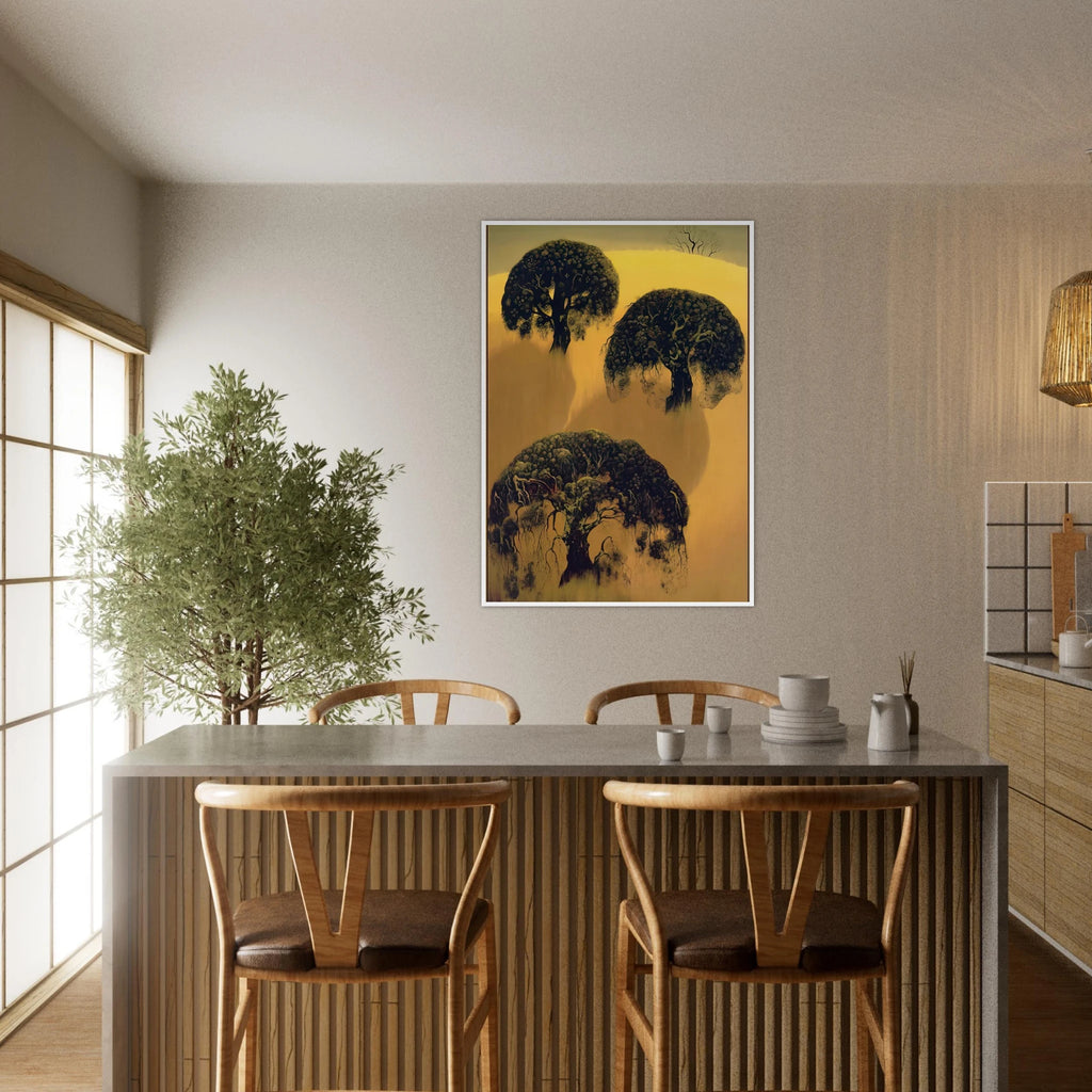 Three Oaks Framed Poster | Eyvind Earle Framed Prints Wall Art | Eyvind Earle Prints
