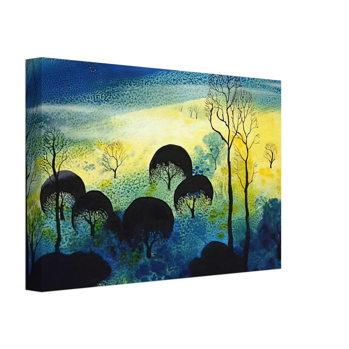 Pastures Through the Fog Canvas | Eyvind Earle Canvas | Eyvind Earle Prints