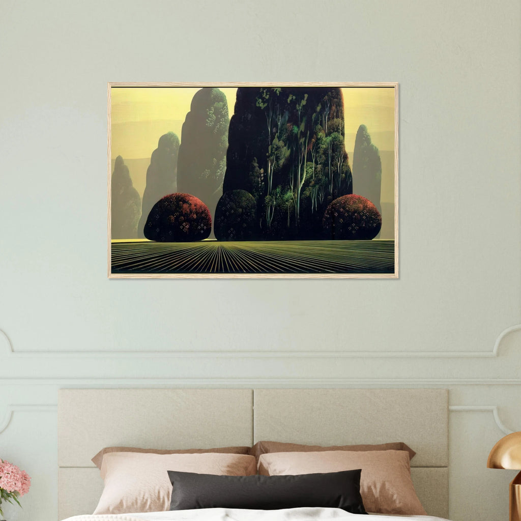 Autumn Eucalyptus Framed Poster | Eyvind Earle Framed Prints Wall Art | Eyvind Earle Prints