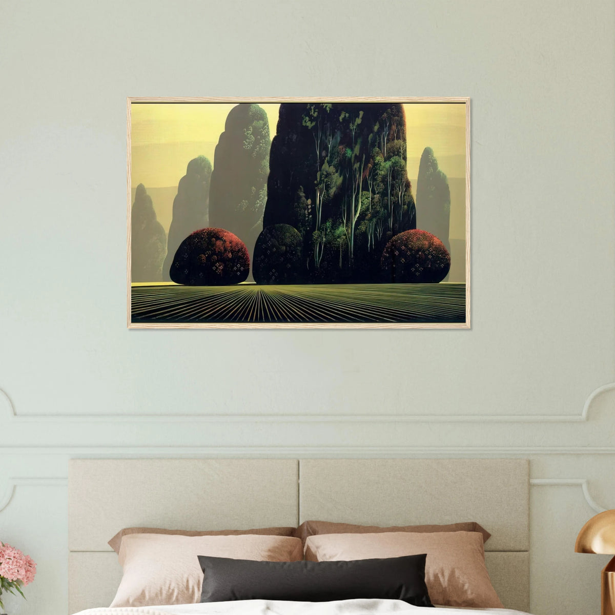 Autumn Eucalyptus Framed Poster | Eyvind Earle Framed Prints Wall Art | Eyvind Earle Prints