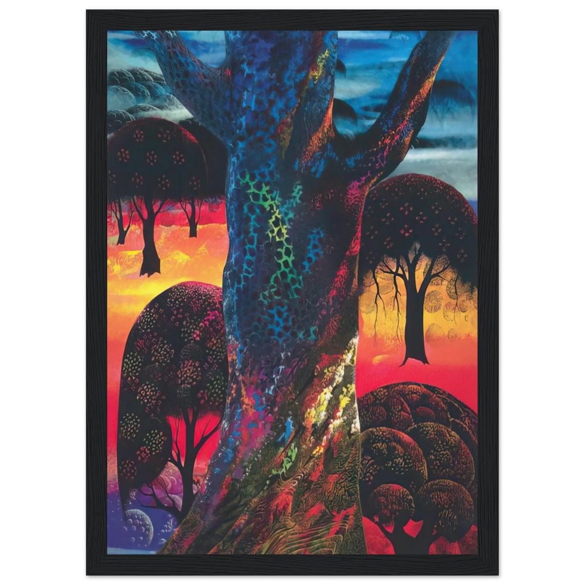 Fire Magic Framed Poster | Eyvind Earle Framed Prints Wall Art | Eyvind Earle Prints