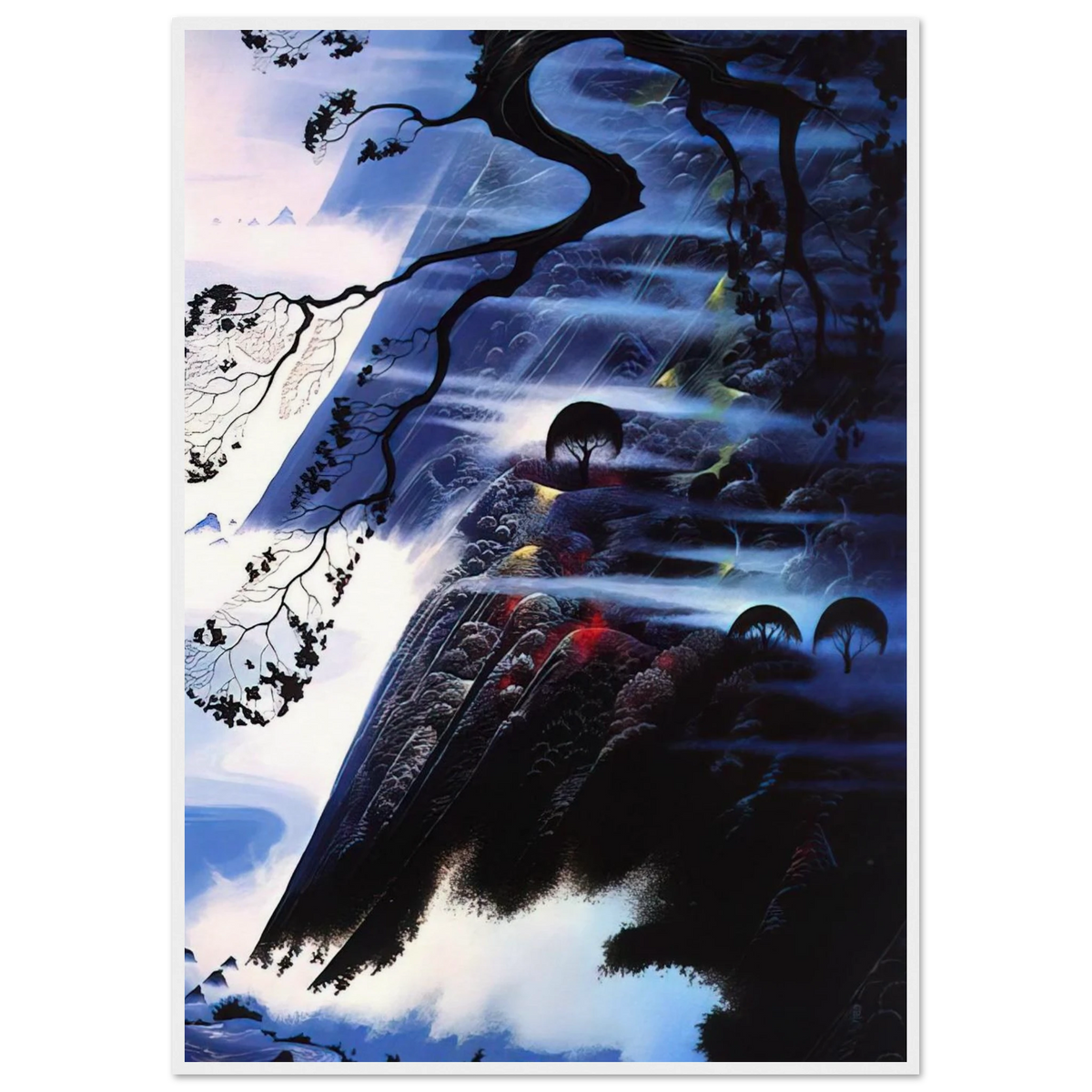 Fog Light Framed Poster | Eyvind Earle Framed Prints Wall Art | Eyvind Earle Prints